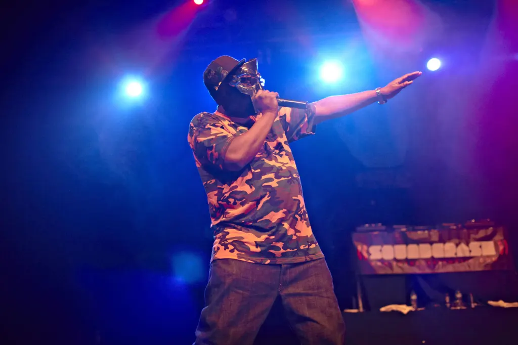 MF DOOM performing at HMV Forum, London